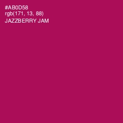 #AB0D58 - Jazzberry Jam Color Image